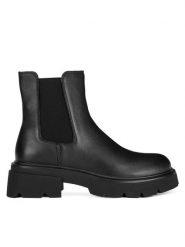 Badura Sztyblety WFA3115-1Z Czarny. Czarne botki Badura, bez wzorów, bez obcasa, na płaskiej podeszwie, bez zapięcia. Za 239.99 zł.