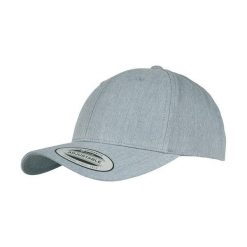 Klasyczna Czapka Snapback Z Zakrzywionym Daszkiem. Szare czapki z daszkiem FLEXFIT, bez wzorów, klasyczne. Za 68.99 zł.