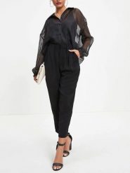 LA Angels Bluzka w kolorze czarnym rozmiar: S. Czarne bluzki LA Angels, s, bez wzorów, bez kołnierzyka, bez ramiączek. Za 113.99 zł.