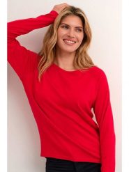 CULTURE Sweter w kolorze czerwonym rozmiar: XL. Czerwone swetry Culture, xl, bez wzorów, bez ramiączek. Za 104.95 zł.