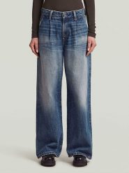 G-Star Dżinsy - Loose fit - w kolorze granatowym rozmiar: W32/L34. Niebieskie jeansy G-Star, l, z aplikacjami, ze skóry, klasyczne. Za 259.74 zł.