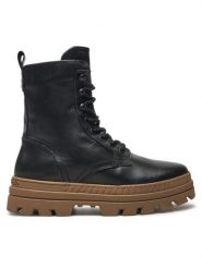 Marc O'Polo Botki 409 16956301 100 Czarny. Czarne botki Marc O'Polo, bez wzorów, ze skóry, bez obcasa, na płaskiej podeszwie, bez zapięcia. Za 489.99 zł.