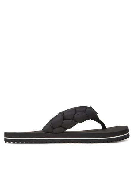 Tommy Jeans Japonki Braided Thong Beach Sandal EN0EN02877 Czarny. Czarne japonki Tommy Jeans, bez wzorów, z jeansu. Za 129.99 zł.