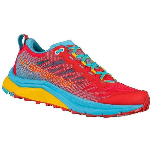Techniczne Buty Kolcowe La Sportiva Jackal II Czerwone. Czerwone buty do biegania La Sportiva, bez wzorów, z materiału, bez zapięcia, do biegania. Za 767.20 zł.