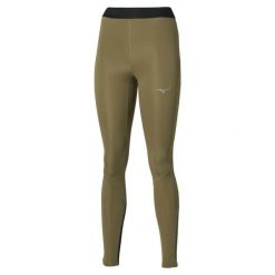 Damskie legginsy Mizuno Core Impulse. Zielone legginsy Mizuno, bez wzorów, z materiału, sportowe. Za 254.00 zł.