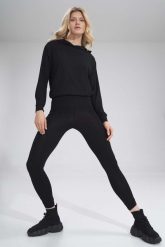 Legginsy z Marszczoną Nogawką - Czarne. Czarne legginsy Figl, bez wzorów, z dresówki. Za 179.00 zł.