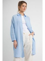 Josephine & Co Tunika "Dwight" w kolorze błękitnym rozmiar: 34. Niebieskie tuniki Josephine & Co, bez wzorów, ze lnu, bez kołnierzyka, bez ramiączek. Za 260.99 zł.