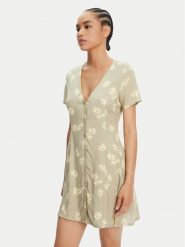 RVCA Sukienka letnia 23B131508 Zielony Regular Fit. Zielone sukienki RVCA, m, bez wzorów, z wiskozy, bez kołnierzyka, bez ramiączek. Za 219.99 zł.