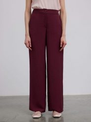 BGN Spodnie w kolorze bordowym rozmiar: 36. Czerwone spodnie materiałowe BGN, bez wzorów, z materiału. Za 96.83 zł.