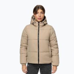 Kurtka zimowa damska Pitbull Vista Quilted Hooded. Brązowe kurtki PITBULL, na zimę, l, bez wzorów, z materiału, bez kaptura. Za 219.99 zł.