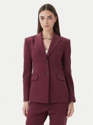 HUGO Marynarka Asmalla-1 50533901 Bordowy Slim Fit. Czerwone marynarki i żakiety Hugo, bez wzorów, z syntetyku, bez ramiączek. Za 548.99 zł.