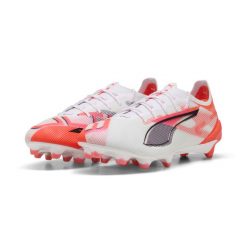 Buty piłkarskie ULTRA 5 ULTIMATE FG PUMA. Białe buty do biegania Puma, bez wzorów, bez zapięcia, do biegania. W wyprzedaży za 699.00 zł.