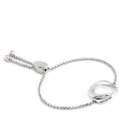 Bransoletka Calvin Klein. Szare bransoletki Calvin Klein, srebrne. Za 259.99 zł.