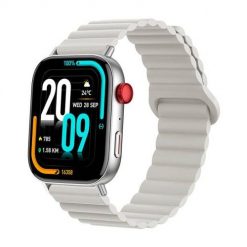 Smartwatch Colmi C8 Max z magnetycznym paskiem (Srebrny). Szare smartbandy Colmi. Za 129.00 zł.