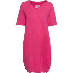 Sukienka shirtowa z kapturem bonprix różowy. Sukienki marki Marie Zélie. Za 37.99 zł.