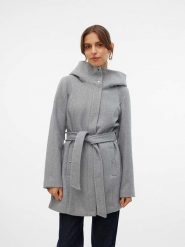 Vero Moda Płaszcz przejściowy w kolorze szarym rozmiar: L. Szare płaszcze Vero Moda, l, bez wzorów, z tkaniny, bez kaptura. Za 145.26 zł.