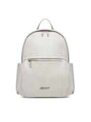JENNY Plecak JEN-L-005-07 Biały. Białe plecaki Jenny, bez wzorów, ze skóry, bez dodatków. Za 149.99 zł.
