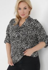 Czarna Bluzka Eunite. Czarne bluzki Born2be, xl, bez wzorów, eleganckie, bez kołnierzyka, bez ramiączek. W wyprzedaży za 55.24 zł.