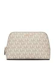 MICHAEL Michael Kors Kosmetyczka 32F5GJ6T5B Kremowy. Białe torebki klasyczne MICHAEL Michael Kors, bez wzorów, ze skóry, bez dodatków. Za 339.99 zł.