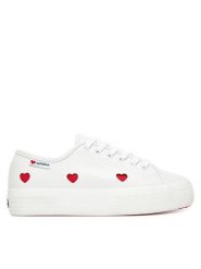 Superga Tenisówki S8137HW 3740 Biały. Białe trampki Superga, bez wzorów, z materiału, bez zapięcia. Za 339.99 zł.