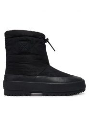 Calvin Klein Śniegowce Vulc Flatform Snowboot Nyl Aop HW0HW03437 Czarny. Czarne śniegowce Calvin Klein, bez wzorów, z materiału, bez zapięcia. Za 489.99 zł.