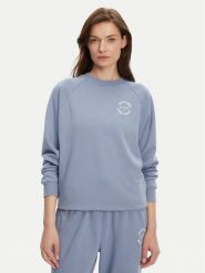 Tommy Hilfiger Bluza UW0UW05792 Niebieski Regular Fit. Niebieskie bluzy Tommy Hilfiger, xs, bez wzorów, z bawełny, bez kaptura. Za 319.99 zł.