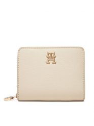Tommy Hilfiger Mały Portfel Damski Th Distinct Med Za AW0AW17473 Écru. Portfele Tommy Hilfiger, bez wzorów, ze skóry. Za 279.99 zł.