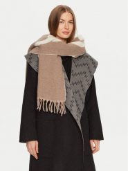 KARL LAGERFELD Szalik 246W3308 Beżowy. Brązowe szaliki i kominy KARL LAGERFELD, bez wzorów, z materiału. Za 649.99 zł.