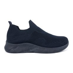 Shelvt Damskie wsuwane buty sportowe granatowe niebieskie. Niebieskie buty treningowe bez wzorów, bez zapięcia. Za 126.76 zł.