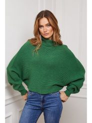 Joséfine Golf "Balencia" w kolorze zielonym rozmiar: M. Zielone swetry Joséfine, m, bez wzorów, z kaszmiru, bez ramiączek. Za 143.99 zł.