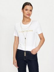 Marciano Guess T-Shirt Olivia 4YGI16 6138A Biały Regular Fit. Białe t-shirty Marciano Guess, xs, z aplikacjami, z bawełny, bez kołnierzyka, bez ramiączek. Za 179.99 zł.