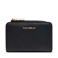 Duży Portfel Damski Coccinelle. Czarne portfele Coccinelle, bez wzorów. Za 379.99 zł.