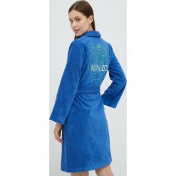 Kenzo szlafrok bawełniany. Niebieskie szlafroki damskie Kenzo, m, z aplikacjami, z bawełny, bez ramiączek. Za 1,159.90 zł.