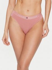 Tommy Hilfiger Figi klasyczne UW0UW04145 Różowy. Czerwone figi Tommy Hilfiger, bez wzorów, z bawełny. Za 69.99 zł.