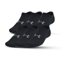 Skarpety sportowe Under Armour Essential niskie stopki (6-PAK). Czarne skarpetki Under Armour, bez wzorów. Za 65.04 zł.