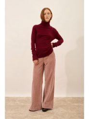 Just Cashmere Kaszmirowy golf "Lexie" w kolorze bordowym rozmiar: M. Czerwone swetry Just Cashmere, m, bez wzorów, z kaszmiru, bez ramiączek. Za 413.99 zł.