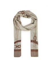 Guess Szal AW5351 VIS03 Beżowy. Brązowe szaliki i kominy Guess, z aplikacjami, z materiału. Za 199.99 zł.