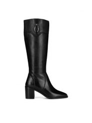 Sergio Bardi Kozaki WI34-ANDRE-01SB Czarny. Czarne kozaki Sergio Bardi, bez wzorów, ze skóry, bez obcasa, na słupku, bez zapięcia. Za 349.99 zł.