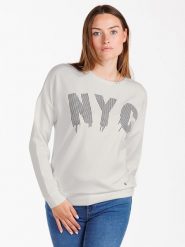 KEY LARGO Bluza "Brooklyn" w kolorze białym rozmiar: L. Białe bluzy KEY LARGO, l, bez wzorów, bez kaptura. Za 105.88 zł.