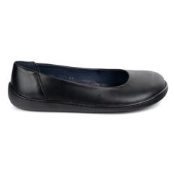 Olivier Barefoot Damskie półbuty skórzane minimalistyczne wsuwane 1771POL czarne. Czarne półbuty wsuwane bez wzorów, eleganckie, bez obcasa. Za 453.66 zł.