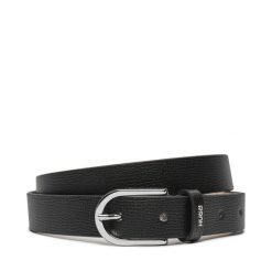 Pasek Damski HUGO. Czarne paski Hugo, bez wzorów. Za 329.99 zł.
