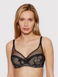 Chantelle Biustonosz z fiszbiną True Lace C11M10 Czarny. Czarne biustonosze Chantelle, bez wzorów, z syntetyku. Za 209.99 zł.