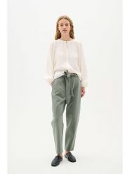 InWear Spodnie w kolorze khaki rozmiar: 42. Brązowe spodnie materiałowe InWear, bez wzorów, z materiału, klasyczne. Za 176.08 zł.