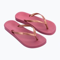 Japonki damskie Ipanema Anat Tan. Czerwone japonki Ipanema, bez wzorów, z materiału. Za 66.99 zł.