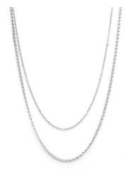 MOODE Naszyjnik "Sonia" - dł. 41 cm rozmiar: onesize. Szare naszyjniki MOODE, z materiału, ze stali. Za 39.99 zł.