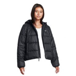 Kurtka damska Under Armour Insulate LW. Czarne kurtki Under Armour, xs, bez wzorów, bez kaptura. W wyprzedaży za 423.80 zł.