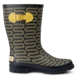 Kalosze damskie Orla Quarter Welly. Zielone kalosze Regatta, bez wzorów, bez zapięcia. Za 229.99 zł.