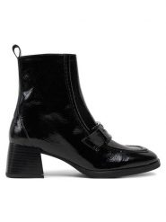 Hispanitas Botki HI243582 Czarny. Czarne botki Hispanitas, bez wzorów, z lakierowanej skóry, bez obcasa, na słupku, bez zapięcia. Za 719.99 zł.