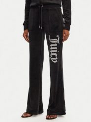 Juicy Couture Spodnie dresowe Layla JCBBJ125806 Czarny Regular Fit. Czarne spodnie dresowe Juicy Couture, bez wzorów, z dresówki. Za 359.99 zł.