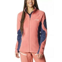 Polar turystyczny damski Columbia W Titan Pass 2.0 II Flc. Czerwone bluzy z polaru Columbia, m, bez wzorów, z polaru, trekkingowe. W wyprzedaży za 390.00 zł.